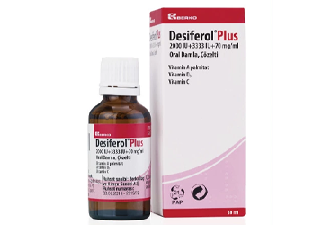 DESIFEROL PLUS 2000 IU+3333 IU+70 MG/ML ORAL DAMLA COZELTI (20 ML)